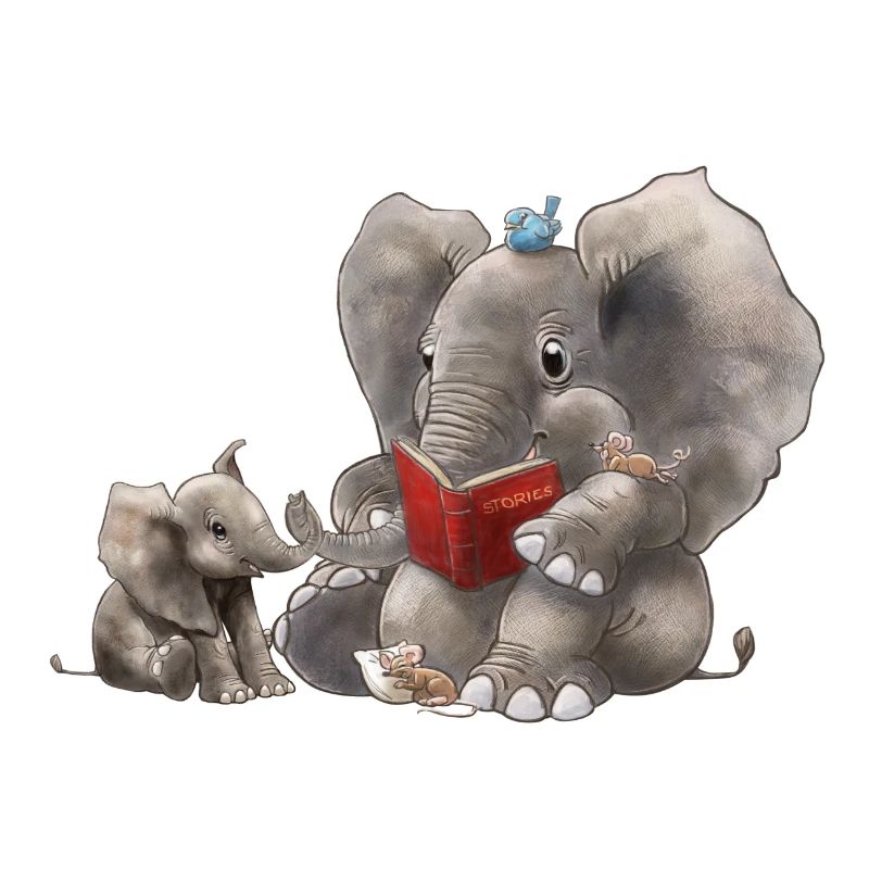 BB Mutter liest Buch