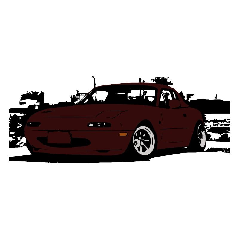 miata mk2 mx5 rouge