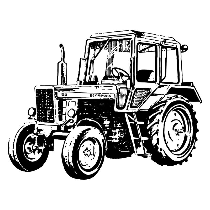 Belarus Traktor Landwirt Geschenk Stall