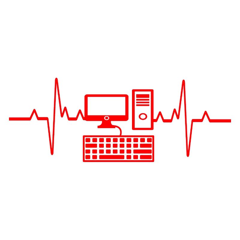 Heartbeat PC Gamer Computer Programmer