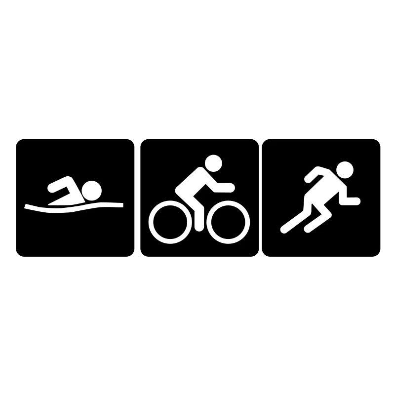 Course de vélo de triathlon