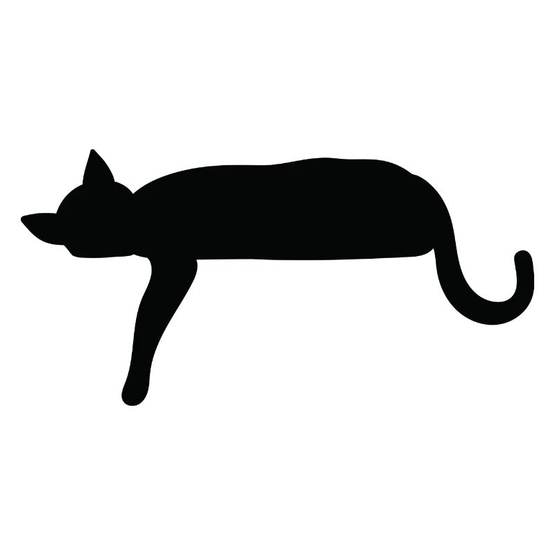 Silhouette de chat s’couchant