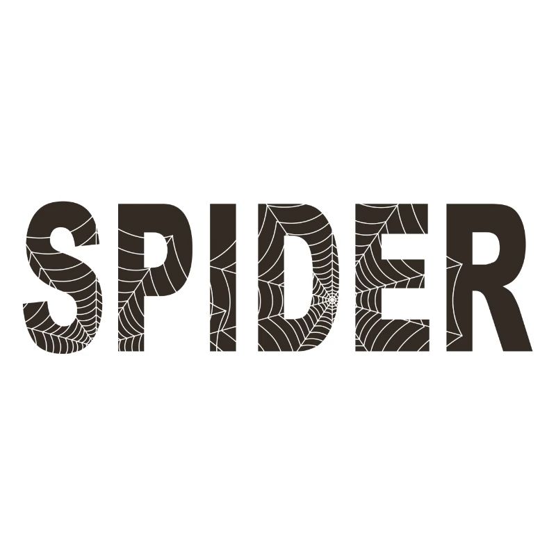 Spider word with graphic