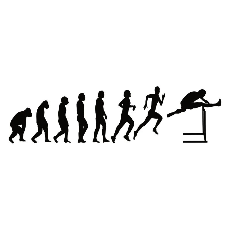 Hürdenlauf Leichtathletik Evolution Hürdenläufer