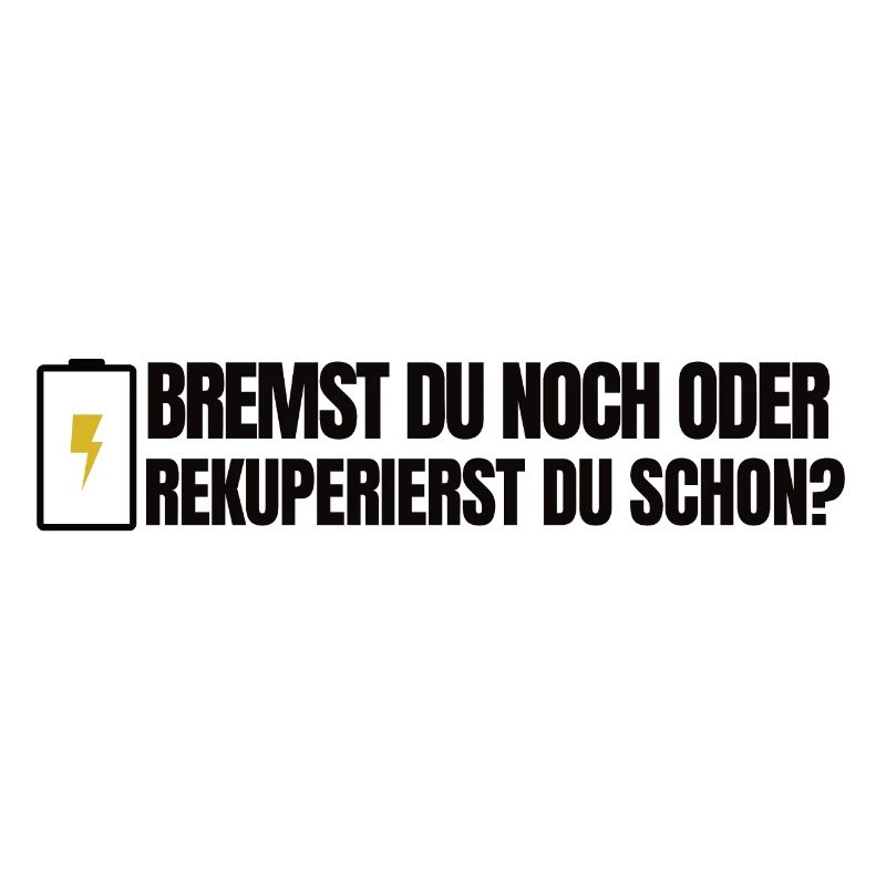 Bremst du noch oder rekuperierst du schon?