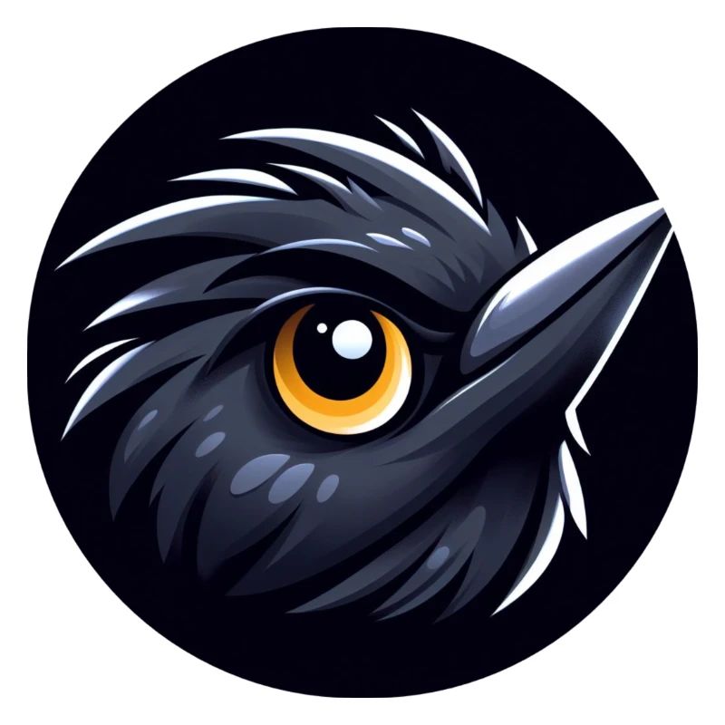 Comic Amsel Vogel