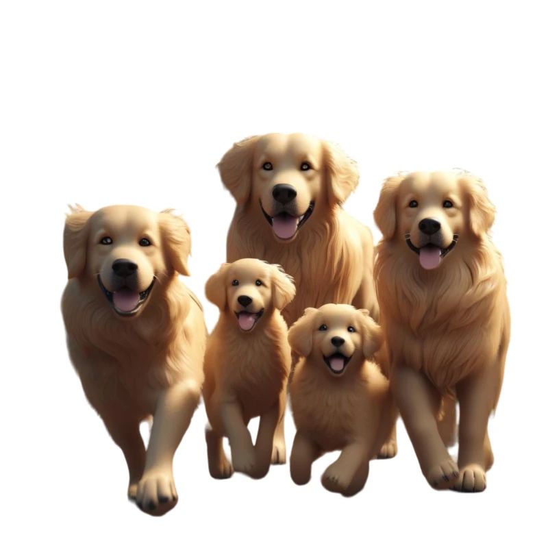 Golden Retriever Pack Parade