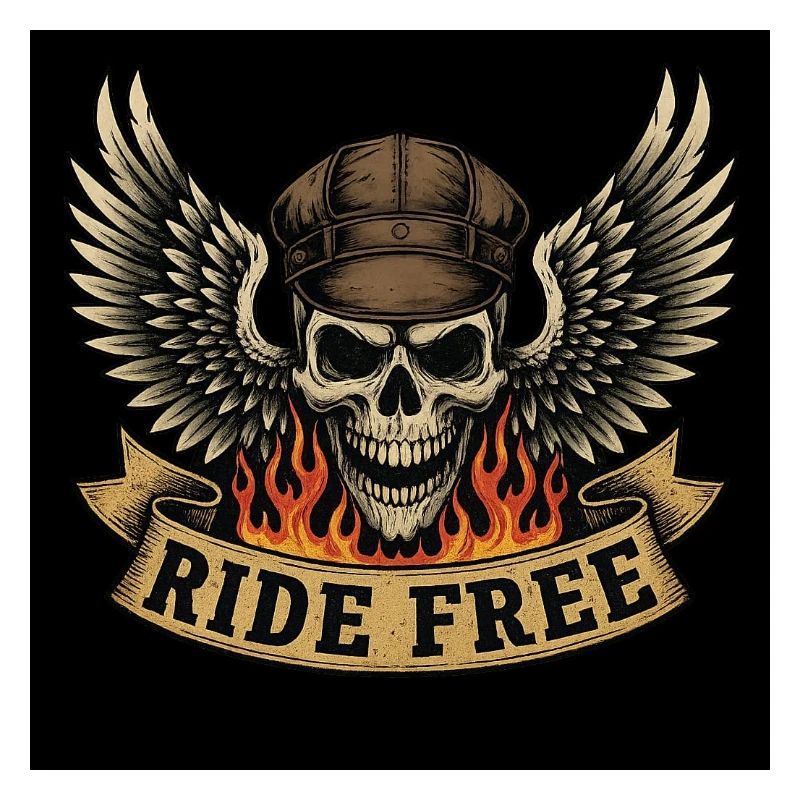 Conception de crâne de motard