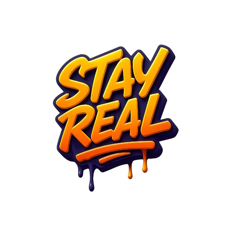 Stay Real Urban Graffiti Design