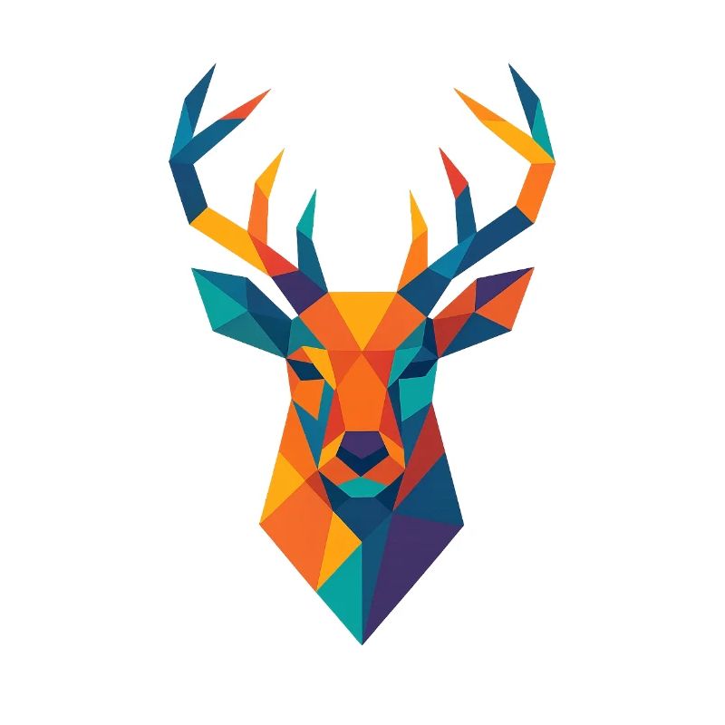 Tête de cerf | Impression de cerf / Impression / Design