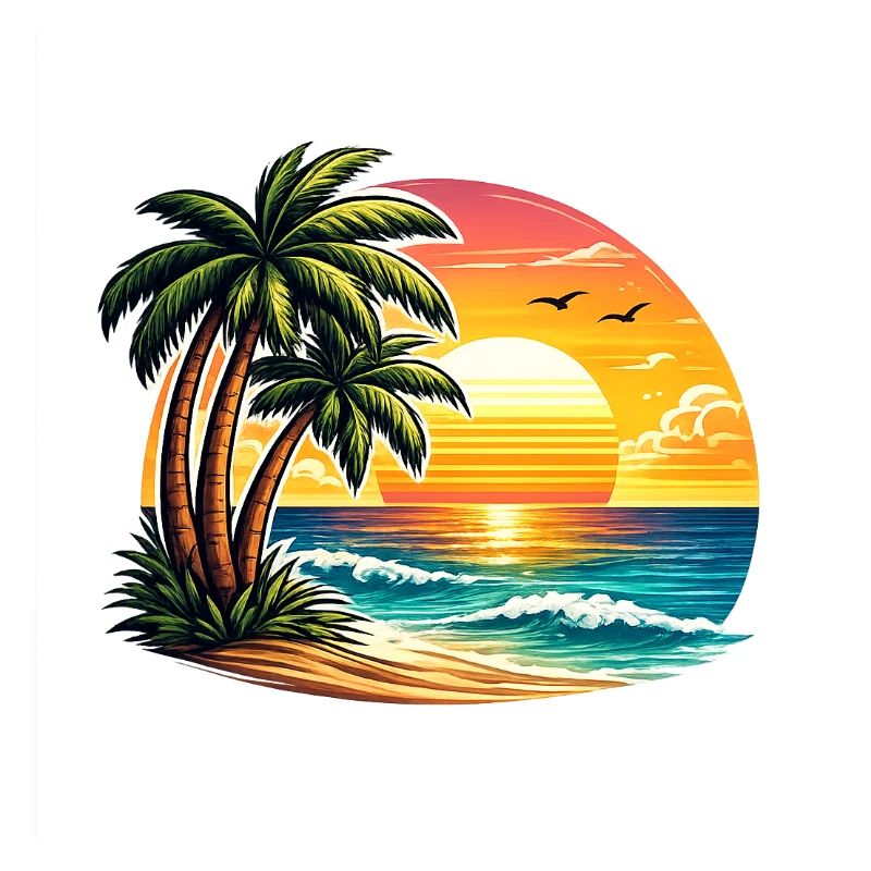 Coucher de soleil à Palm Beach
