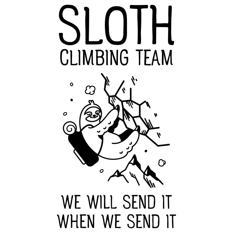 Sloth Climbing Team - Faultier Klettern Berge