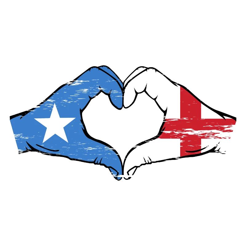 Somalie Angleterre drapeau mains forme de coeur utilisé