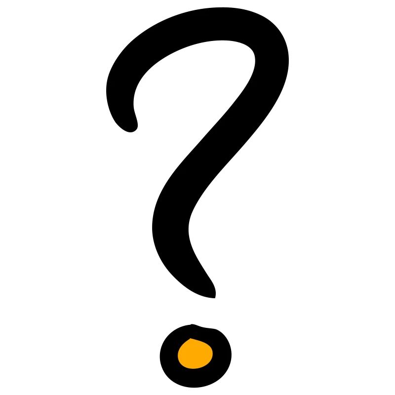 Question Mark Symbol, Punctuation Vector Drawing