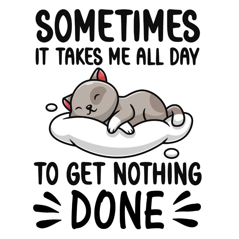 Doing nothing lazy Cat sleeping funny Cats Katzen