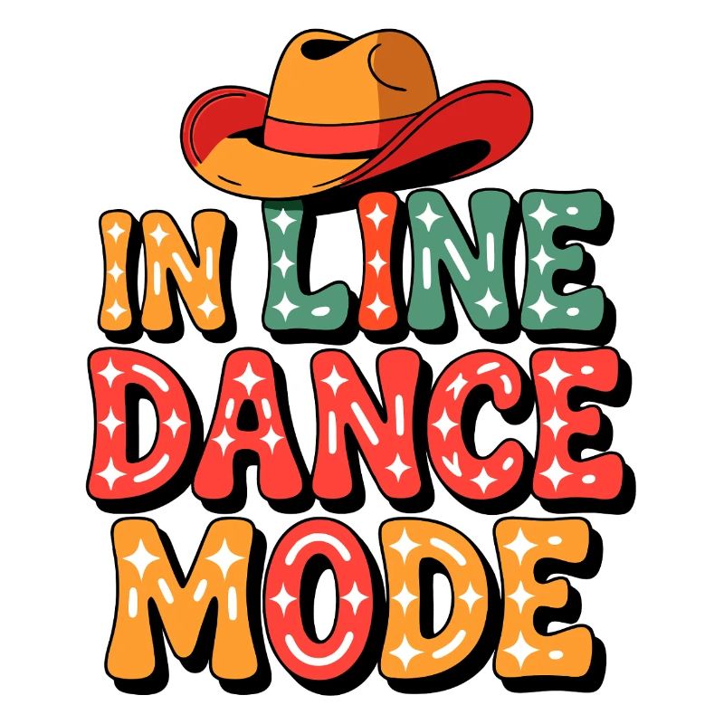 Always in line dance mode colorful LInedance design