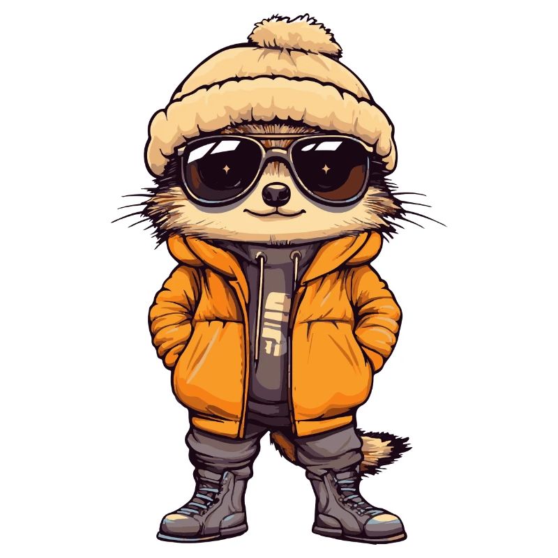 Erdmännchen Winter Comic