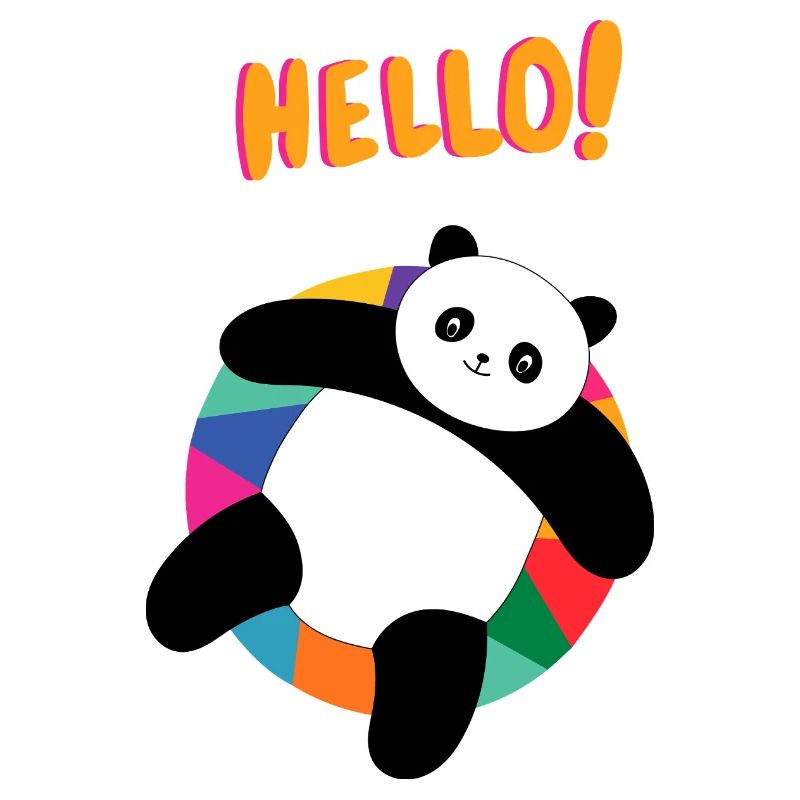 Chill Panda Says Hello - Gift Idea