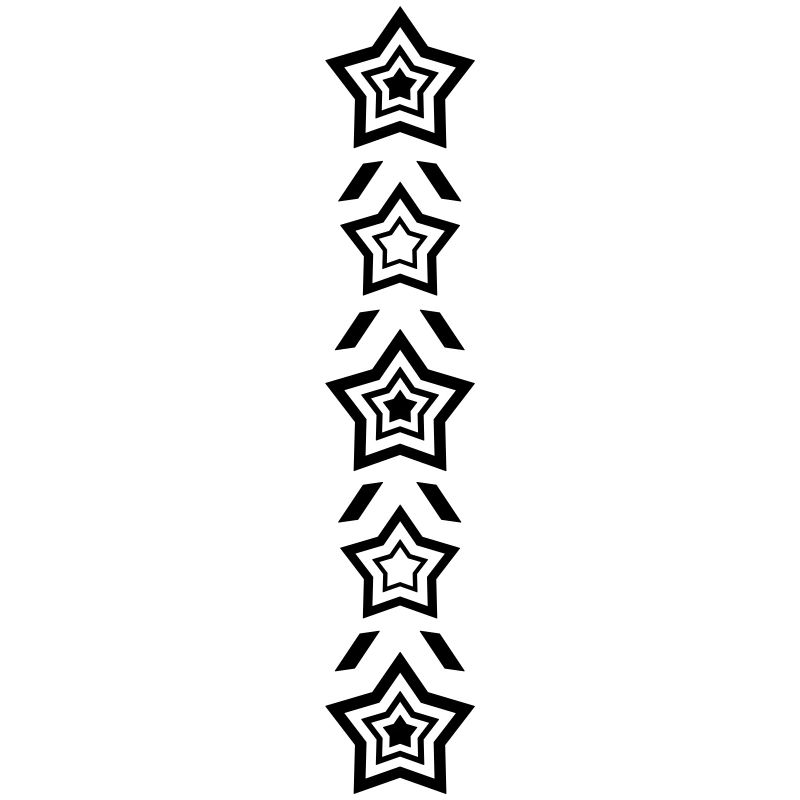 Rangée d’étoiles