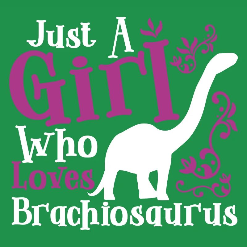 Nur ein Mädchen, das Brachiosaurus liebt