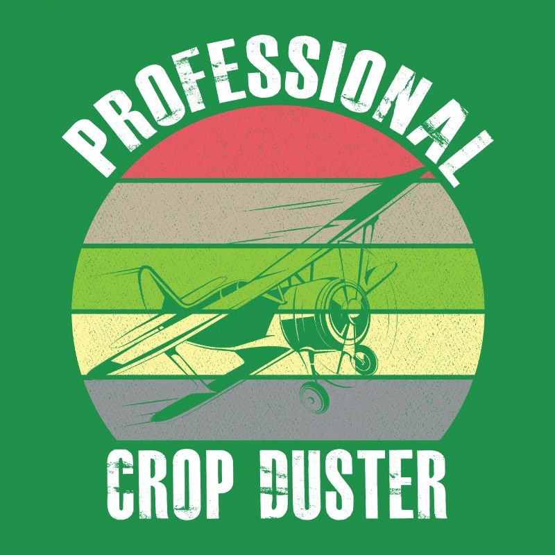 Crop Dusting in Progress Crop Dusting Duster Plane