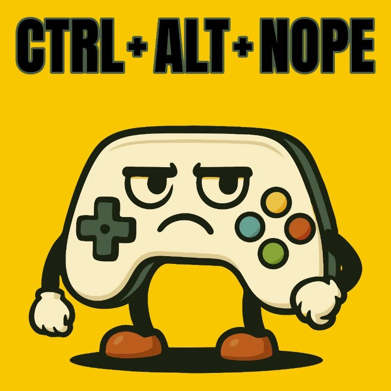 CTRL ALT NOPE Controller-Meme