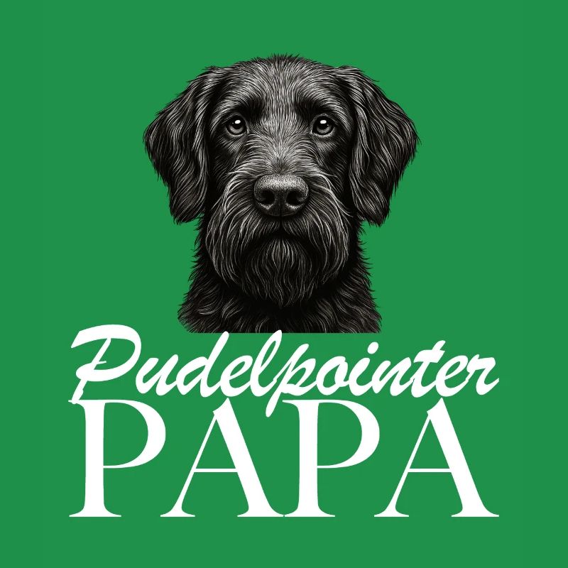 Papa caniche pointer