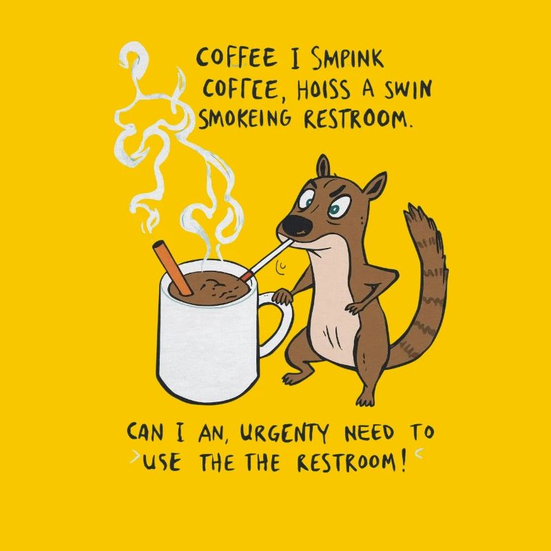 Kaffee Notfall Beutier Eichhörnchen Kippe 