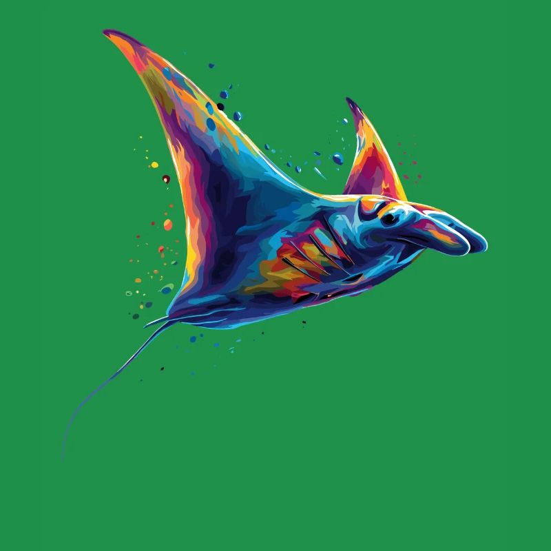Manta Ray, Devil Ray, Stingray, Diver