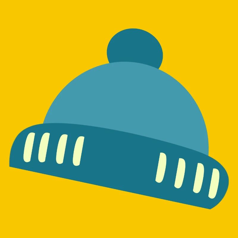 Beanie Blue Accent Pattern