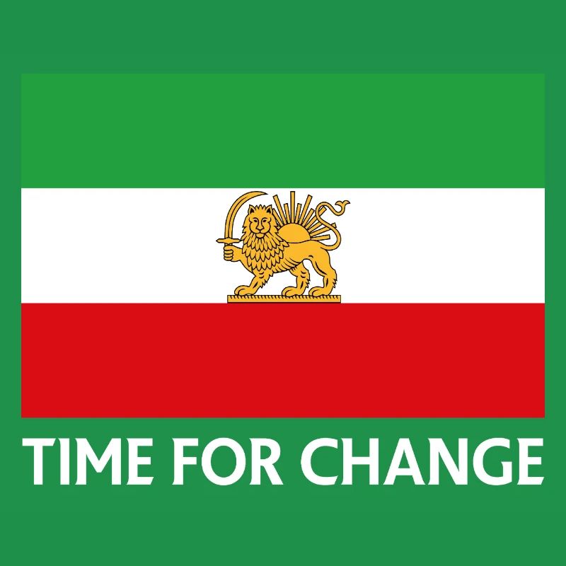 Time for Change Iran Flag