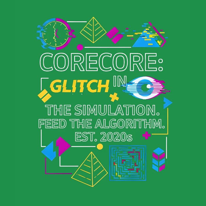 Corecore Glitch Simulation Algorithm Collage