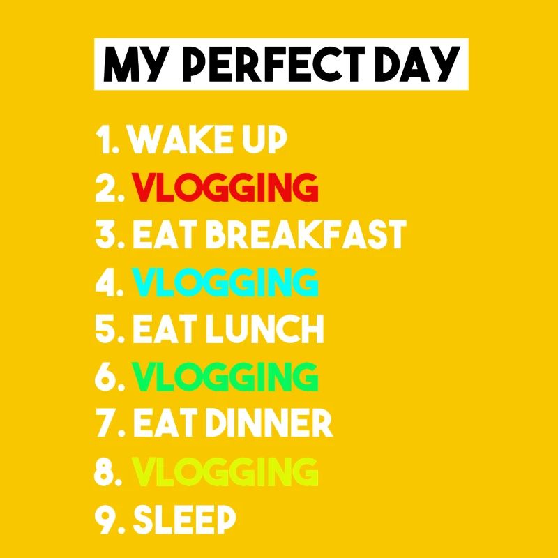Mein perfekter Tag Vlogging-Zeitplan – Creator-Kunst