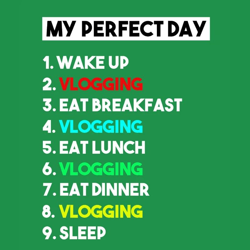 Mein perfekter Tag Vlogging-Zeitplan – Creator-Kunst