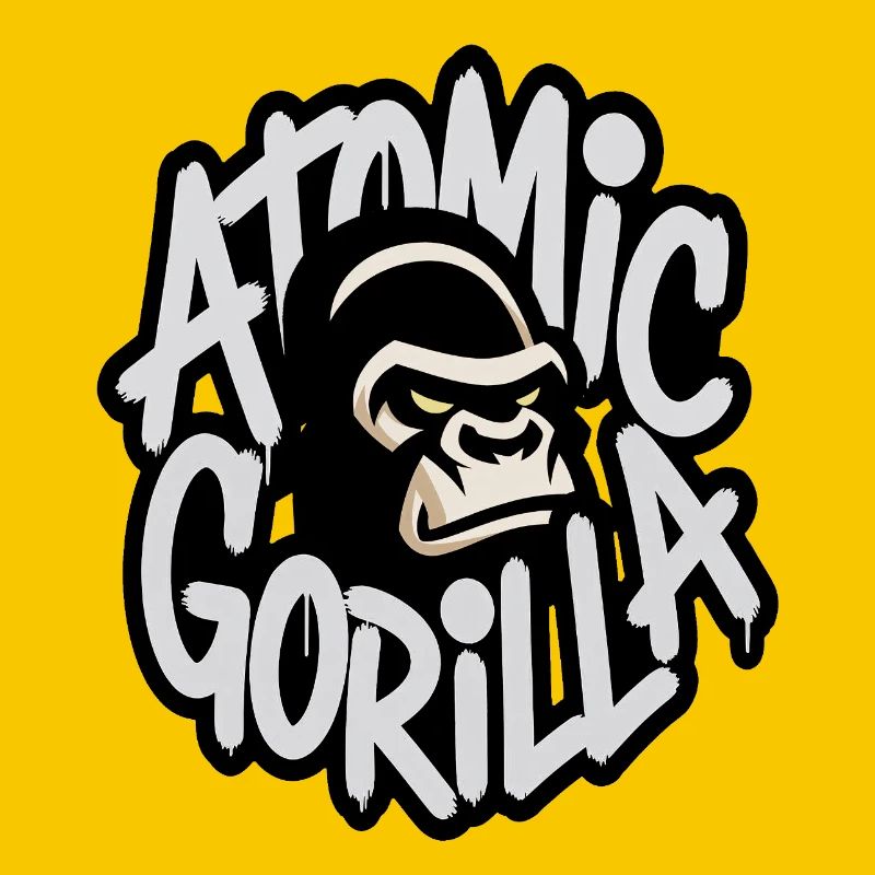 Atomic Gorilla Graffiti Emblem