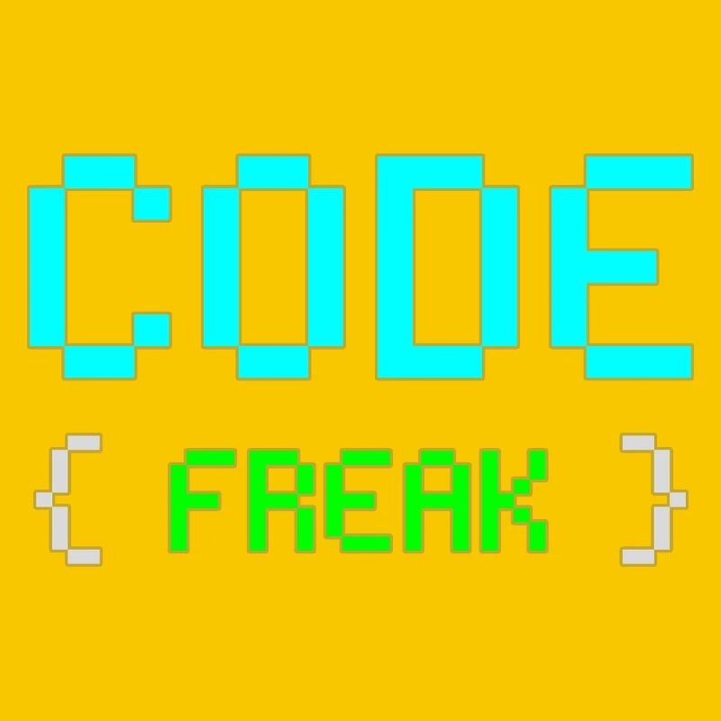 Pixel Code Freak Neon Tee