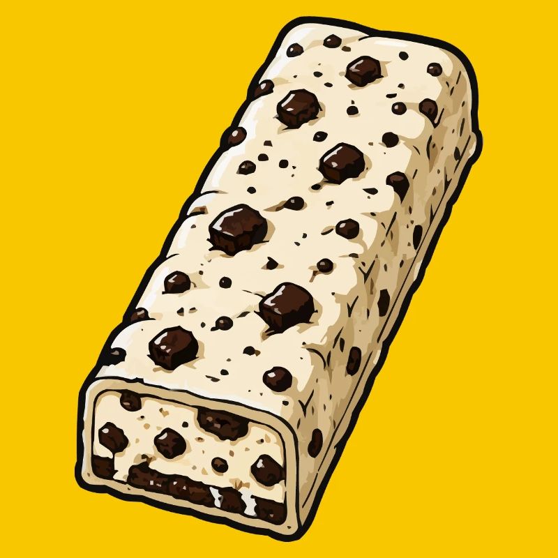 Chocolate Bar with Chocolate Chip Pattern