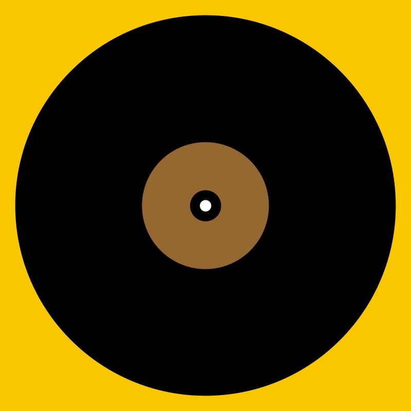 Base de boîte de texte en cercle de disque vinyle