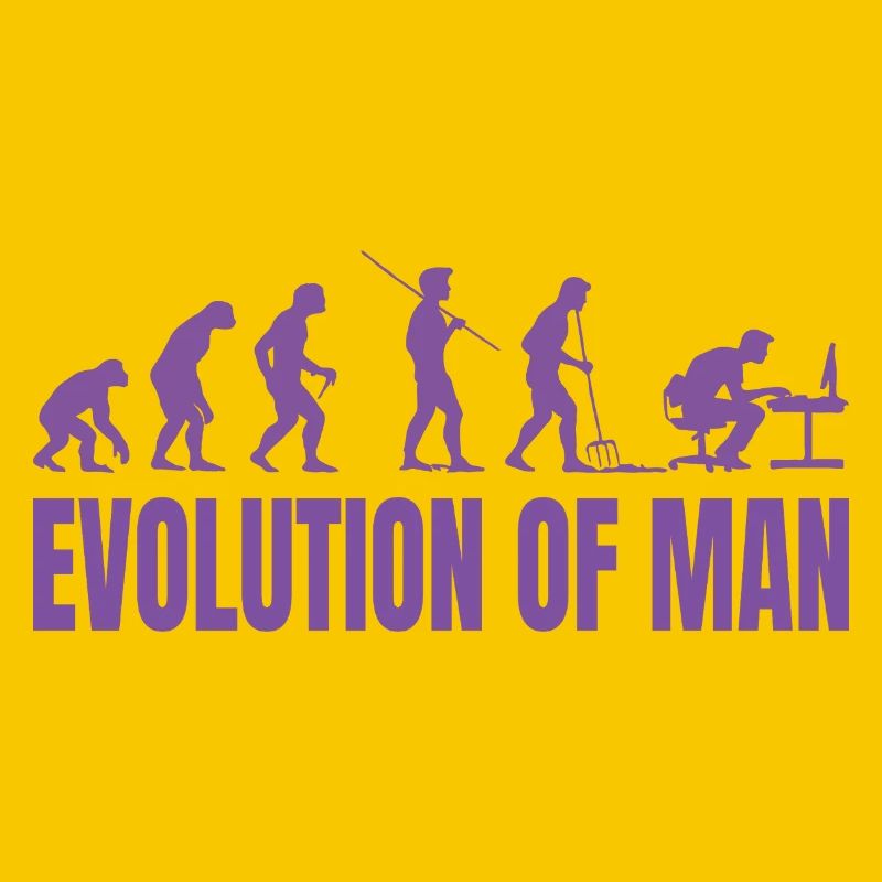 Programmierer Computerfreak Evolution Retro