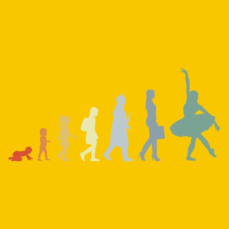 Évolution du danseur de ballet vintage