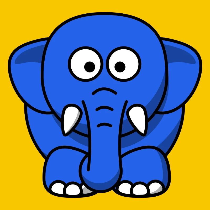 blauer Elefant