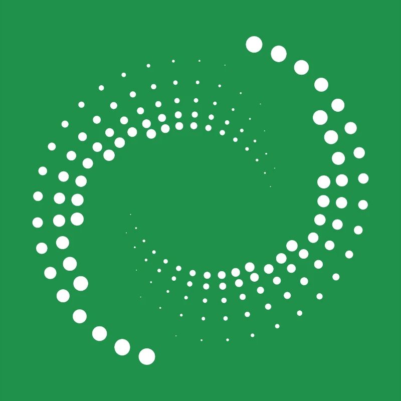 Spiral with white circles