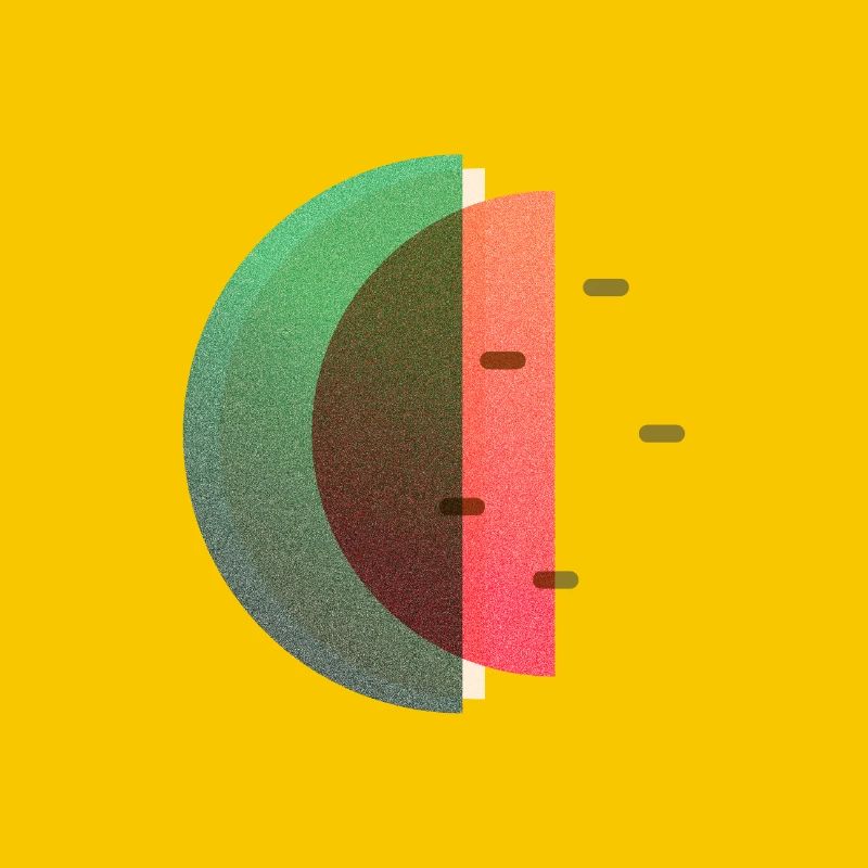 Abstract Summer Melon Pattern Variante 3