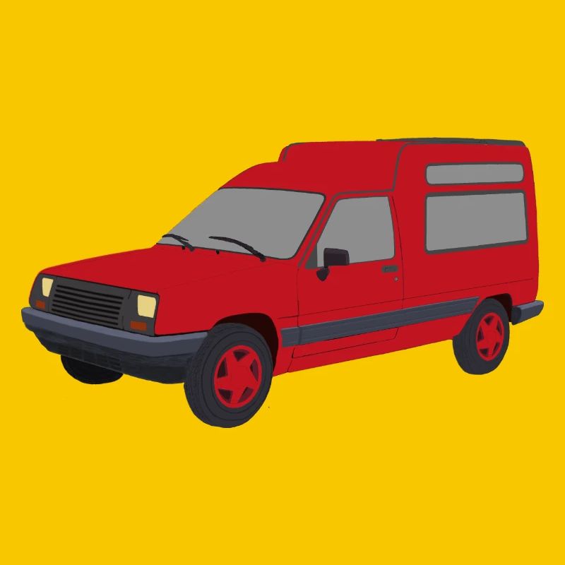 Red Rapid Express Car Van