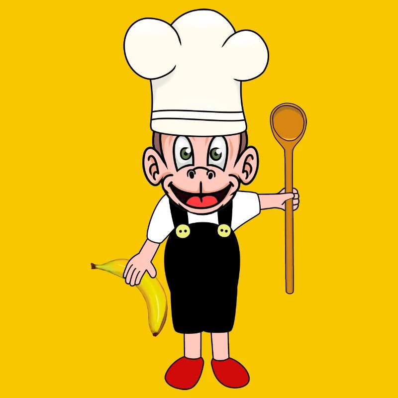 Monkey Bananas Kitchen Cooking Hobby Chef Monkey