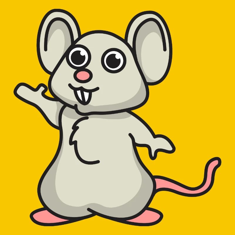Maus Comic Mäuse Geschenk Haustier Tier niedlich
