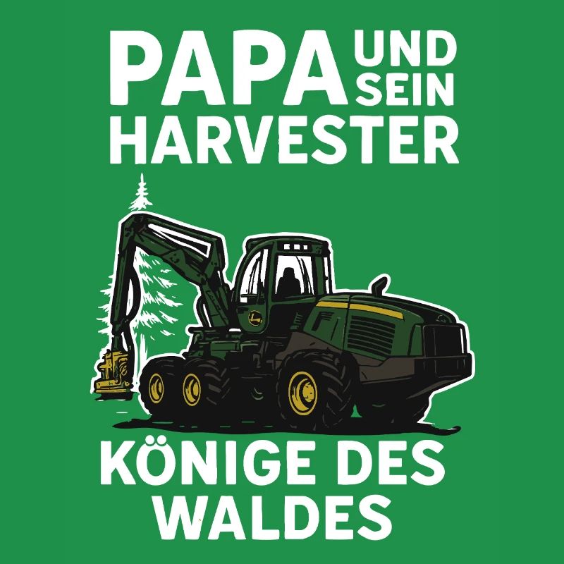 Papa et sa moissonneuse, rois de la forêt