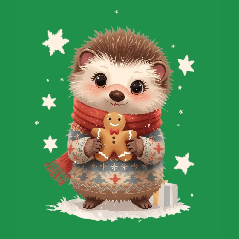 Kuscheliger Igel mit Gingerbread