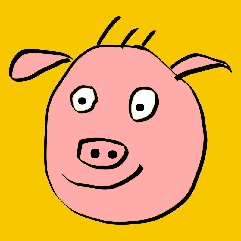 Cute pig face