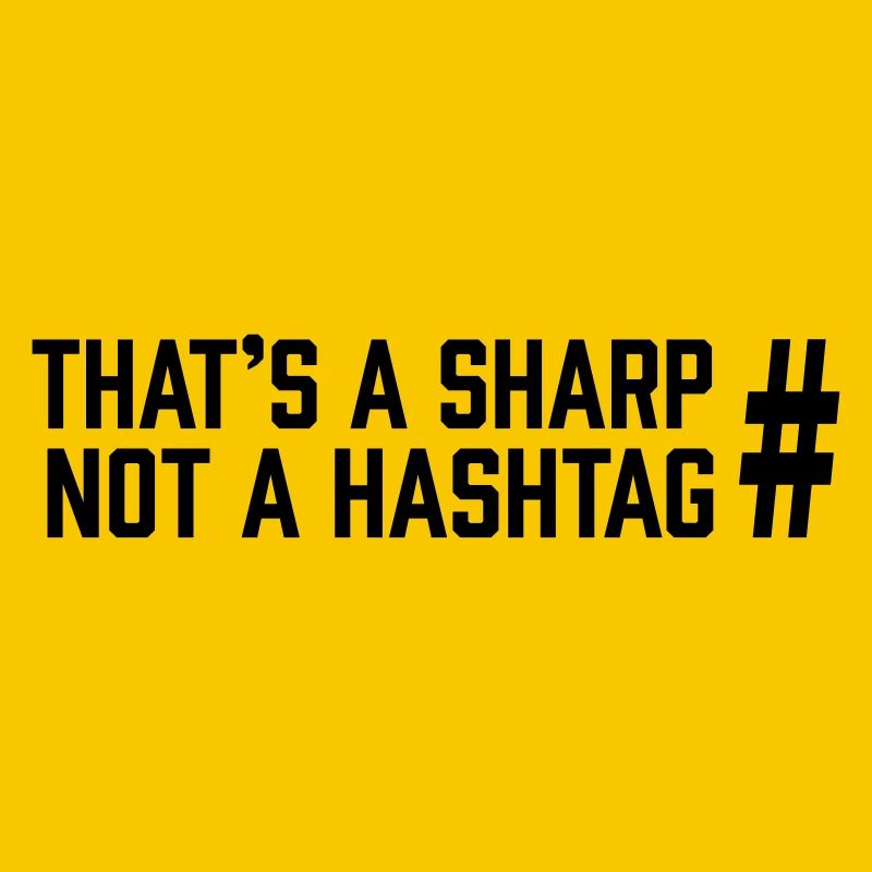 Sharp vs Hashtag